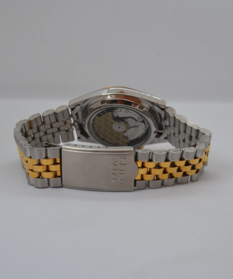 Seiko SNXJ90 mod Black Sunburst dial 7
