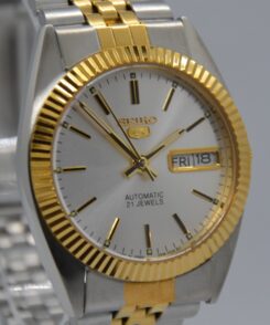 Best Seiko Mods Clarinda Watches Seiko 5 SNXJ90 mod American Psycho watch Patrick Bateman watch Seiko datejust twotone 4