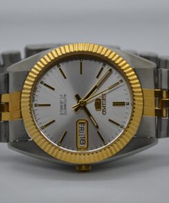 Best Seiko Mods Clarinda Watches Seiko 5 SNXJ90 mod American Psycho watch Patrick Bateman watch Seiko datejust twotone 9