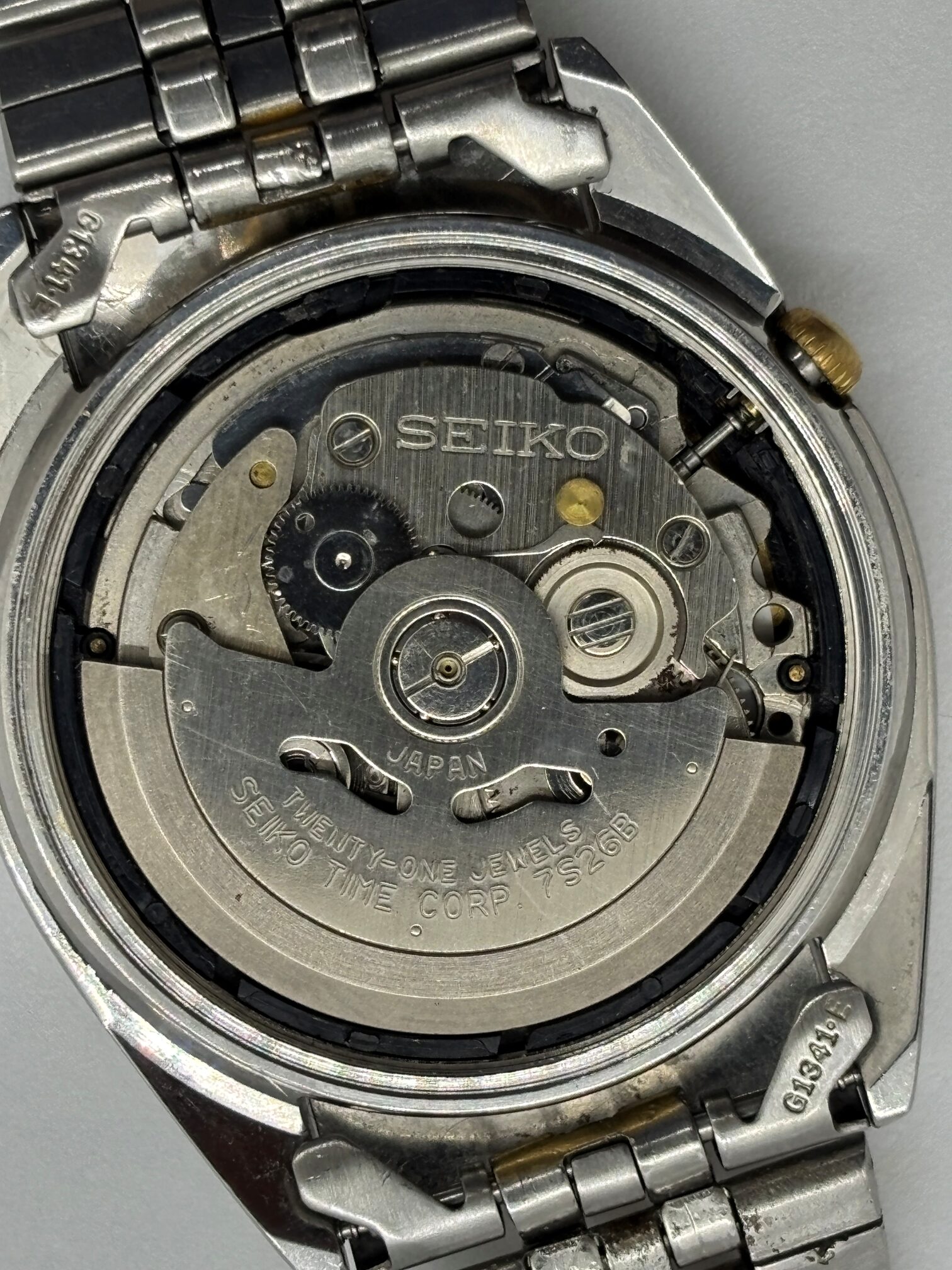 Clarinda Watches SNXJ90 original American Psycho watch 7s26 movement view 2